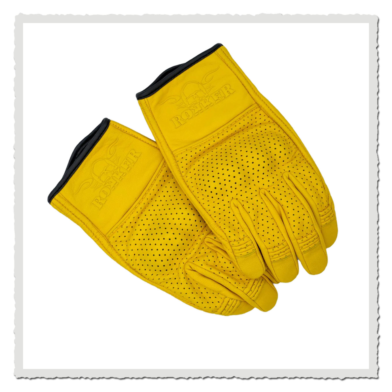 Motorrad Handschuhe Tucson Natural Yellow